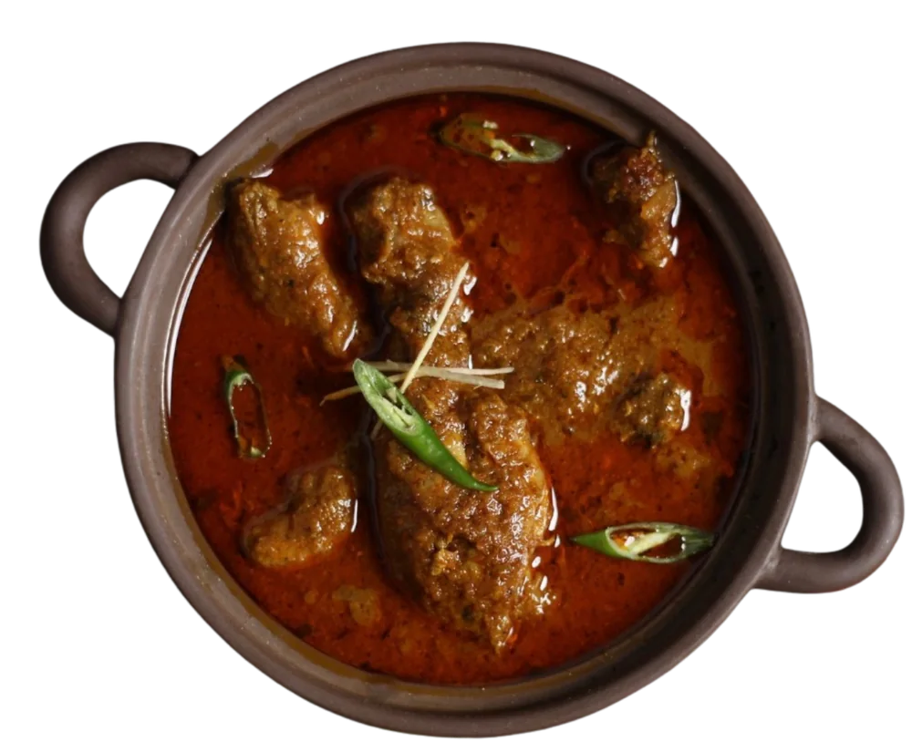 Mutton curry in a kadai